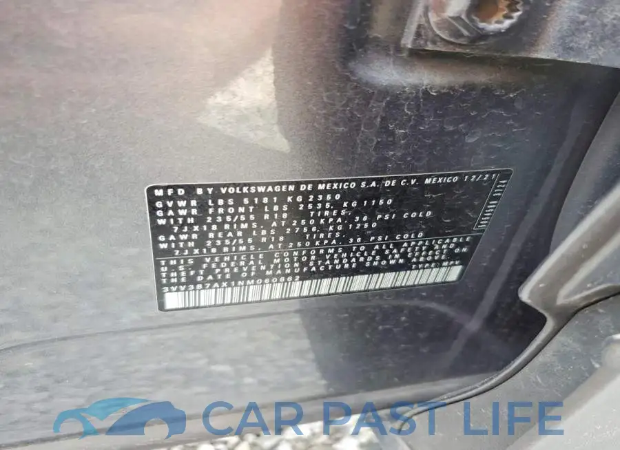 3VV3B7AX1NM060662# 14