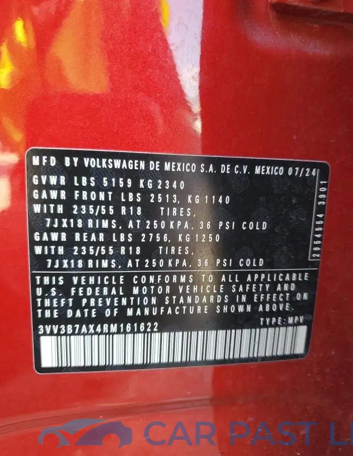 3VV3B7AX4RM161622# 13