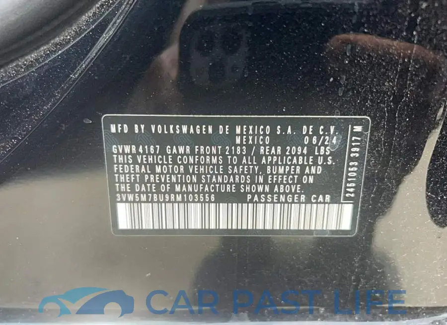 3VW5M7BU9RM103556# 10