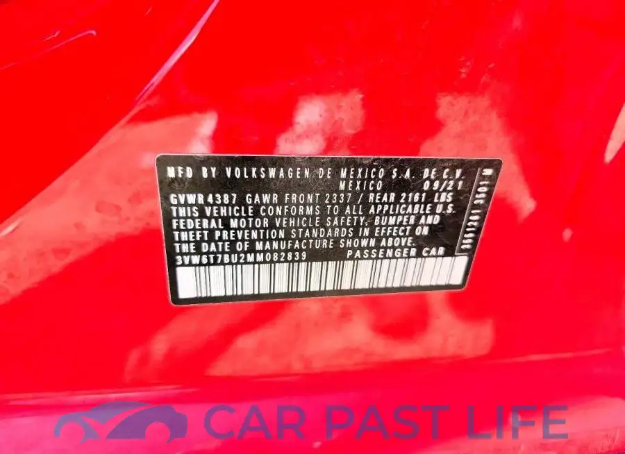 3VW6T7BU2MM082839# 12