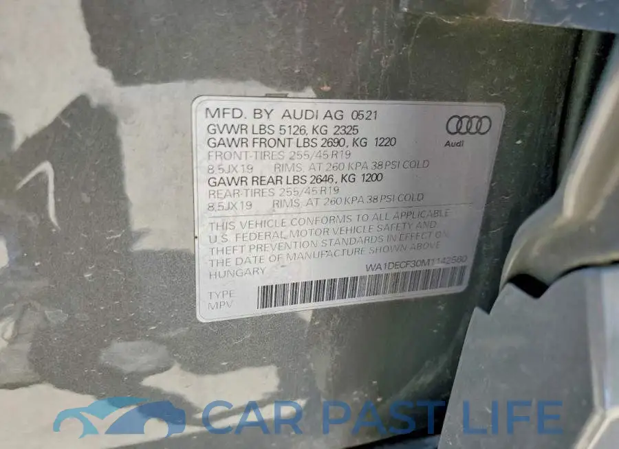 WA1DECF30M1142560# 13