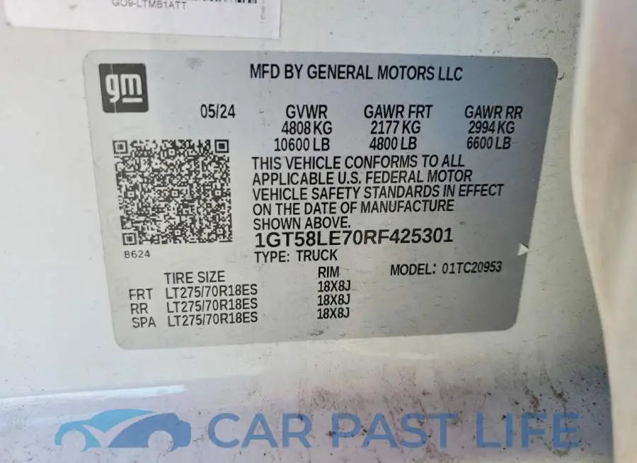 1GT58LE70RF425301# 12