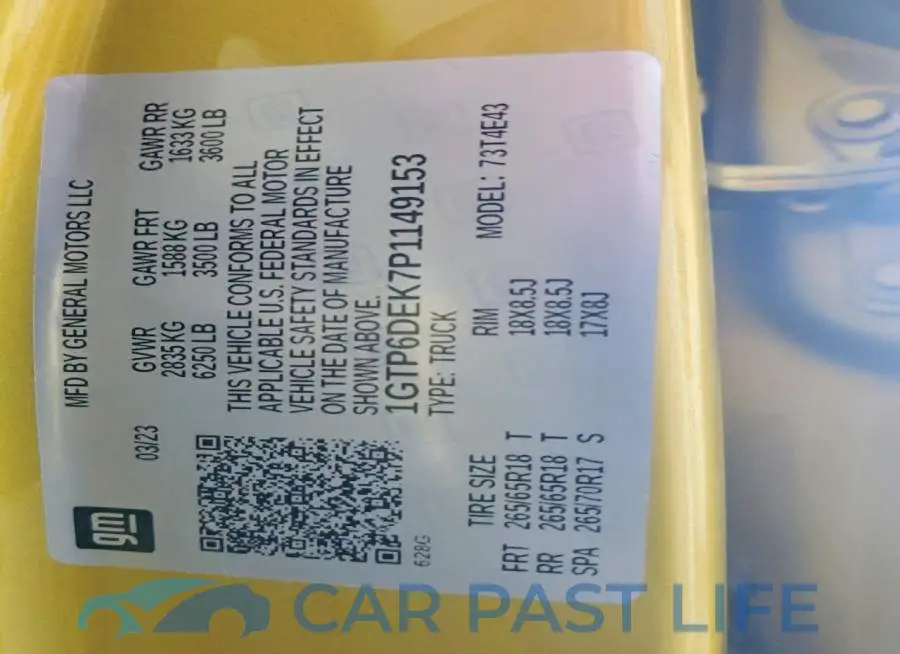 1GTP6DEK7P1149153# 12