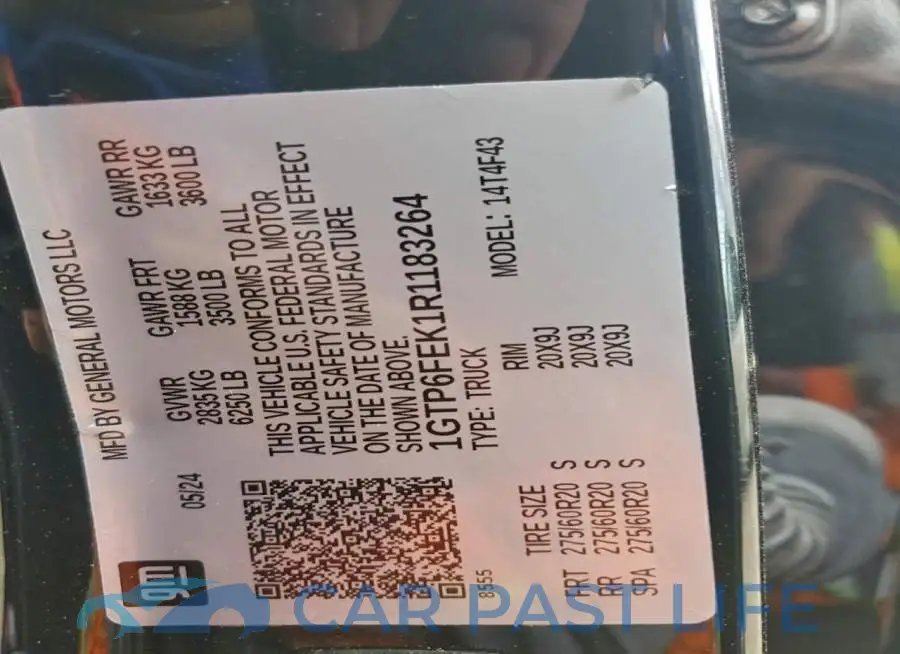 1GTP6FEK1R1183264# 12