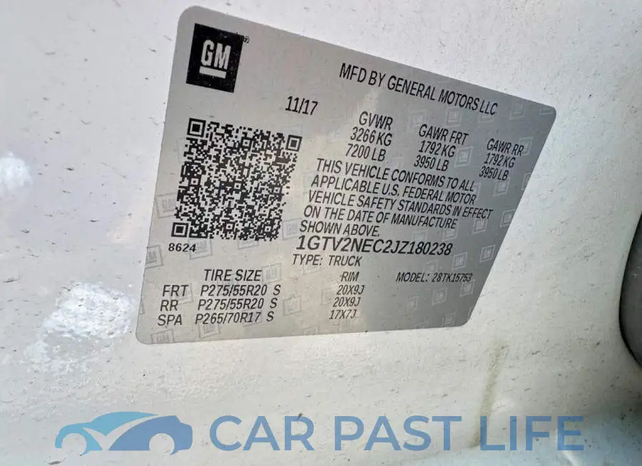 1GTV2NEC2JZ180238# 10