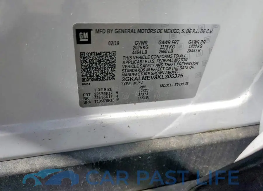 3GKALMEV8KL305375# 13