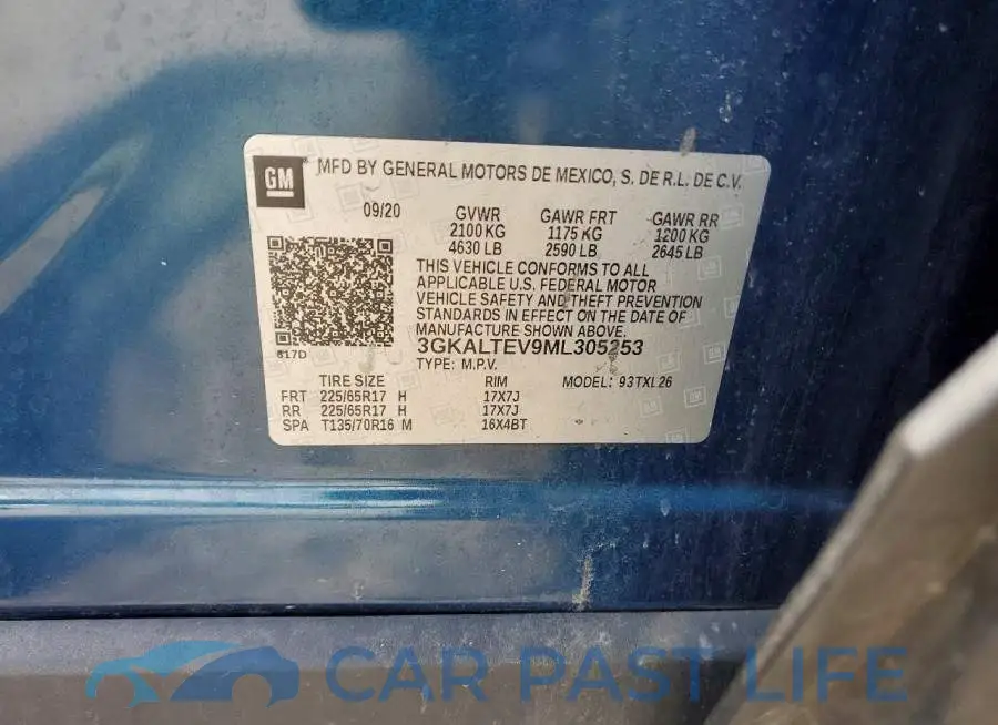 3GKALTEV9ML305253# 13