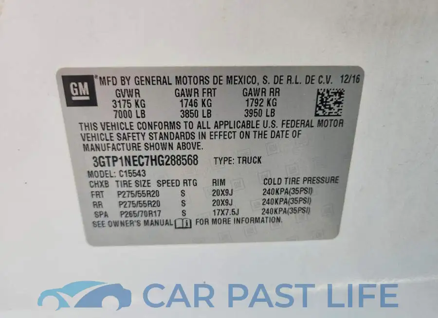 3GTP1NEC7HG288568# 12