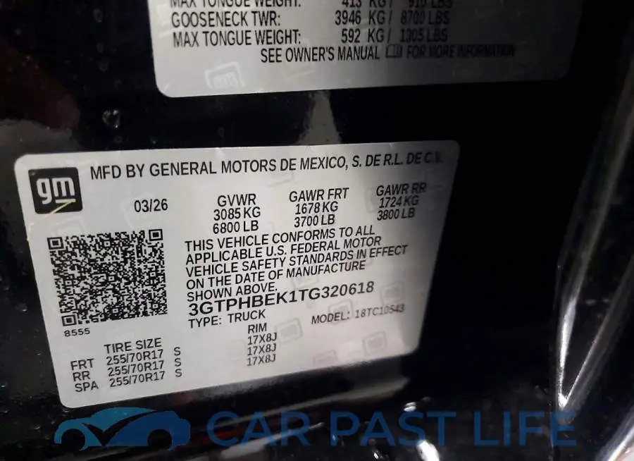 3GTPHBEK1TG320618# 12