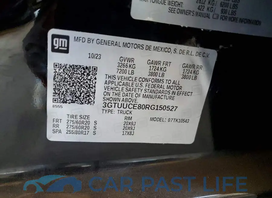 3GTUUCE80RG150527# 12