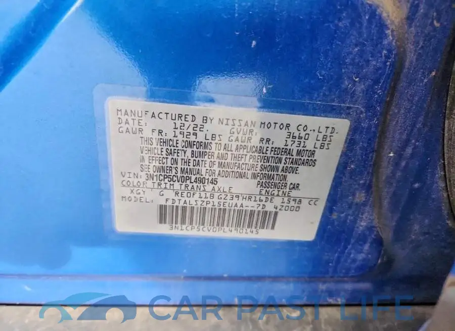 3N1CP5CV0PL490145# 13