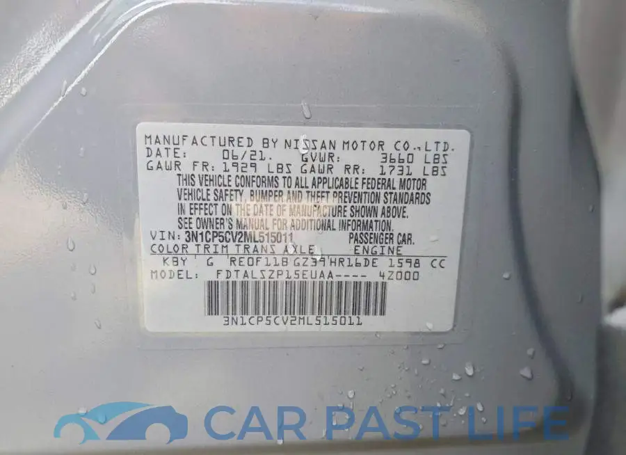 3N1CP5CV2ML515011# 13