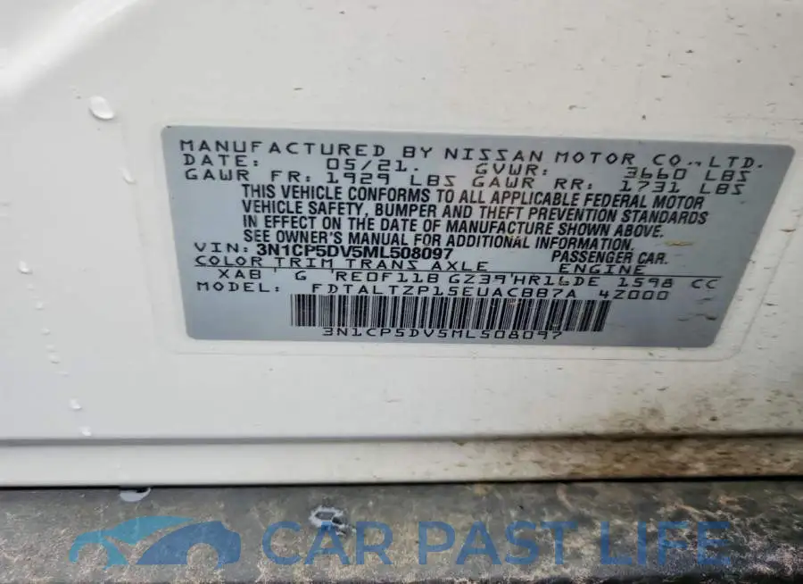 3N1CP5DV5ML508097# 13