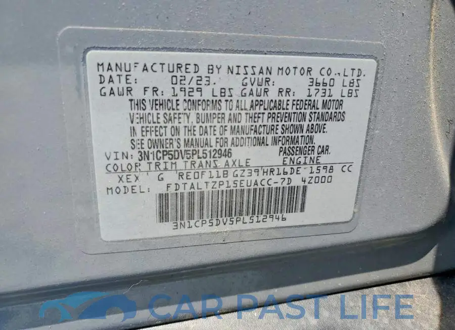 3N1CP5DV5PL512946# 12