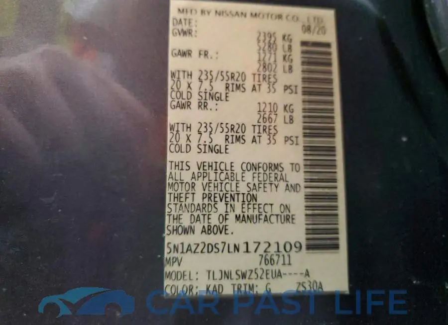 5N1AZ2DS7LN172109# 14