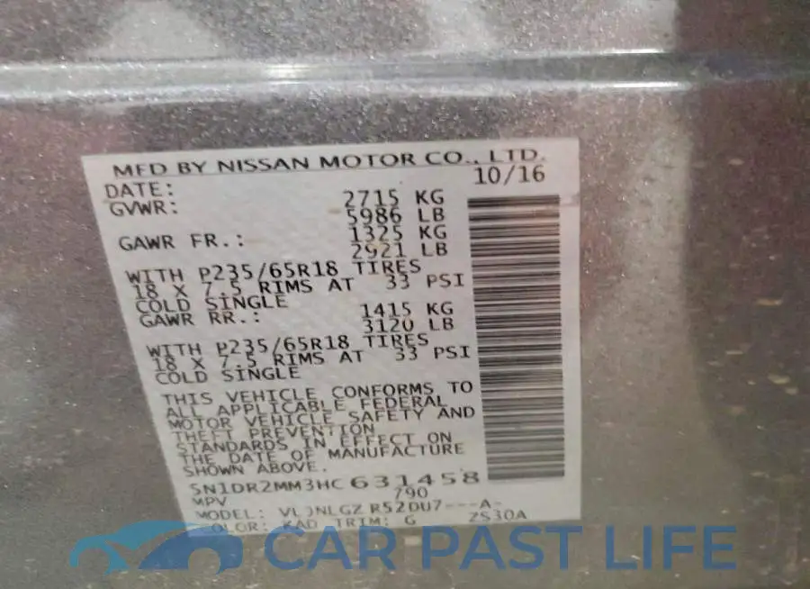 5N1DR2MM3HC631458# 13