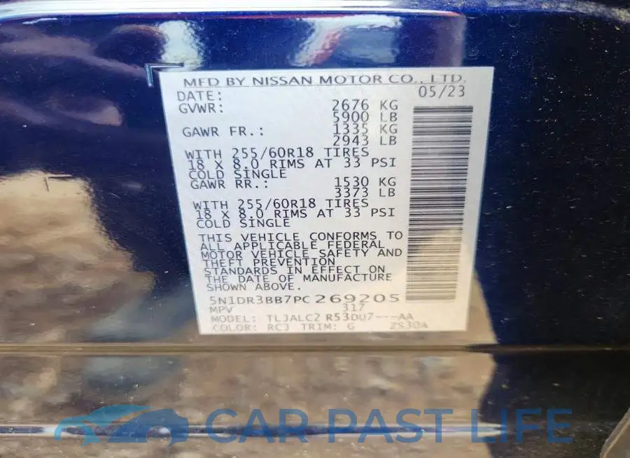 5N1DR3BB7PC269205# 14
