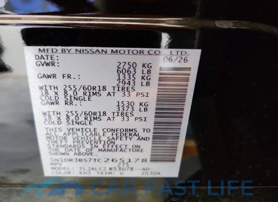 5N1DR3BS7TC265178# 14