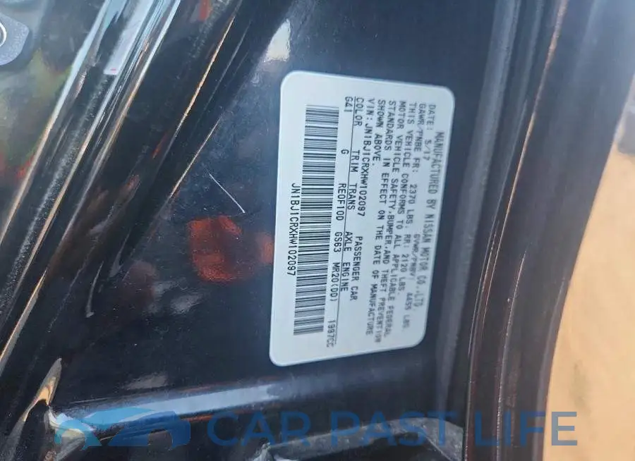 JN1BJ1CRXHW102097# 13