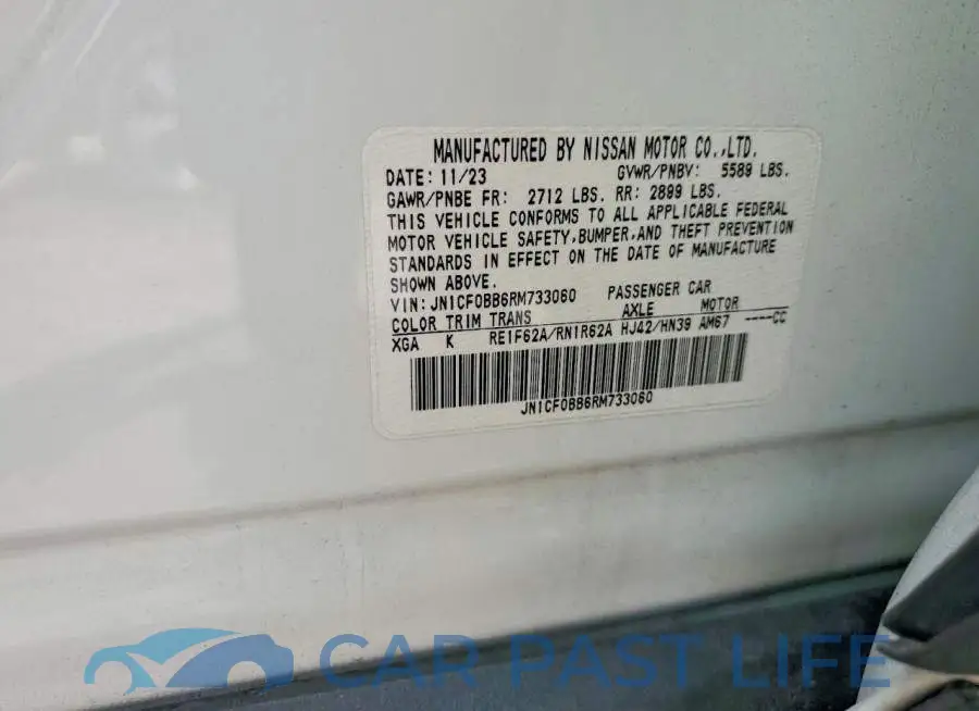 JN1CF0BB6RM733060# 12
