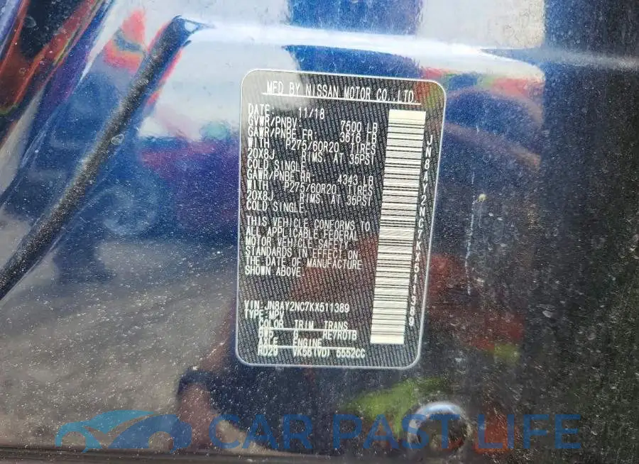 JN8AY2NC7KX511389# 13