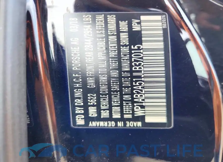 WP1AB2A51JLB37015# 13