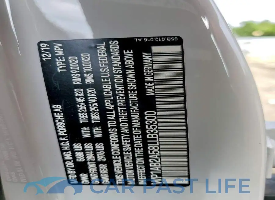 WP1AB2A58LLB35300# 13