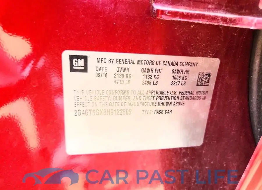 2G4GT5GX8H9122608# 13