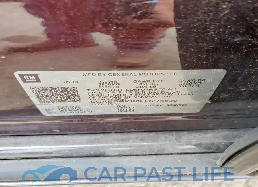 5GAERBKW9JJ275520# 13