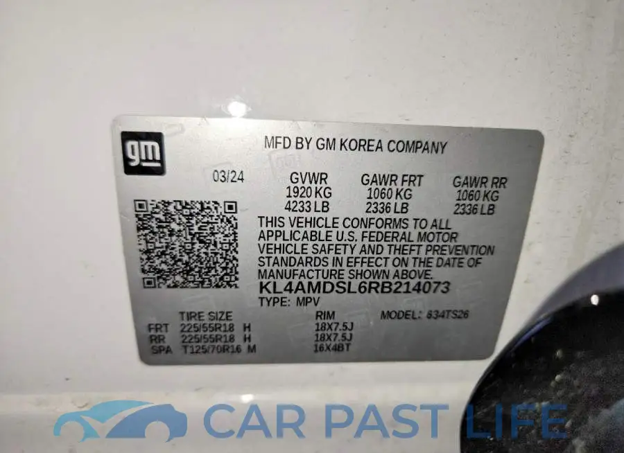 KL4AMDSL6RB214073# 13