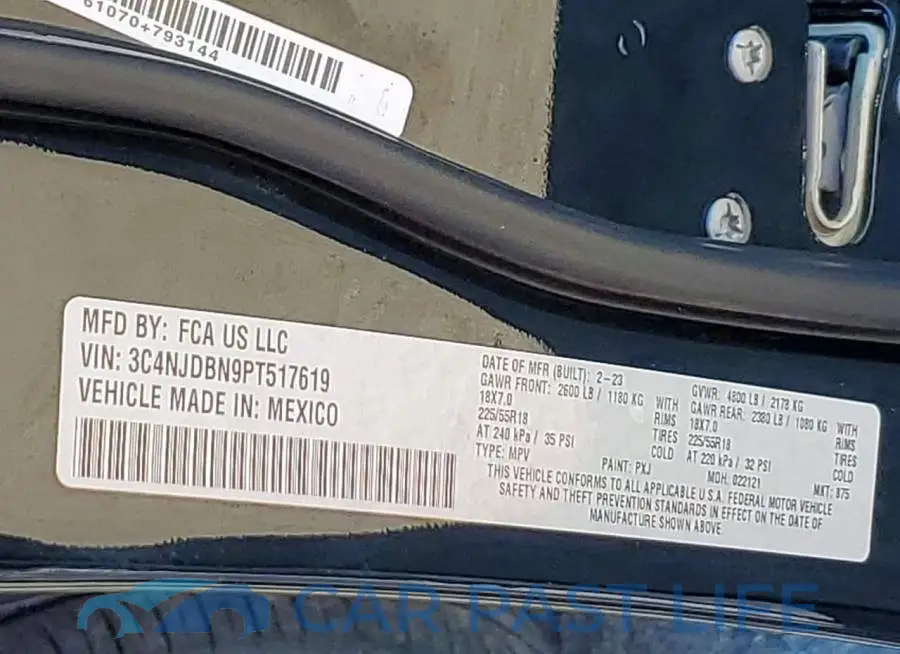 3C4NJDBN9PT517619# 14