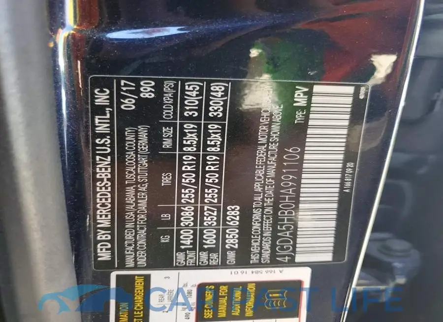 4JGDA5HB0HA991106# 13