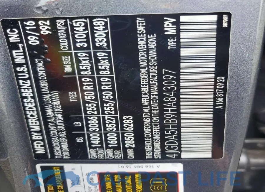 4JGDA5HB9HA843097# 12