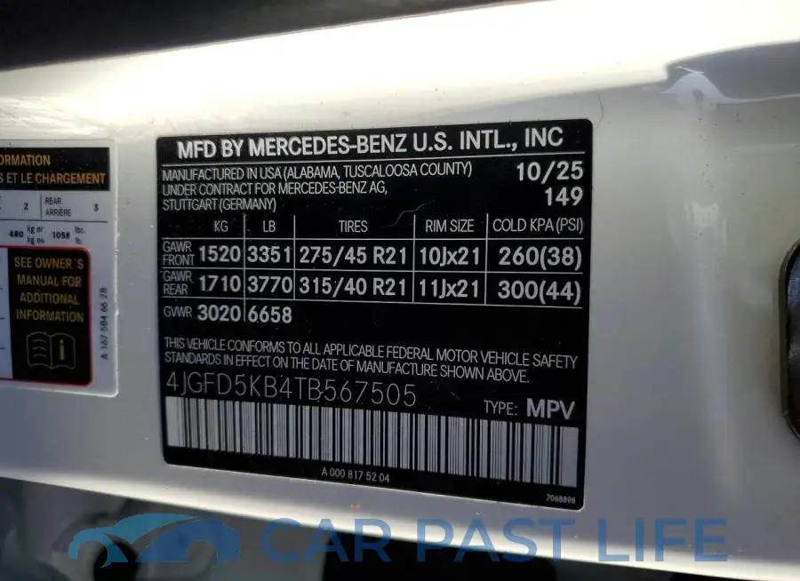 4JGFD5KB4TB567505# 13
