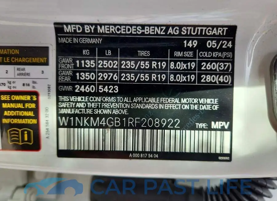 W1NKM4GB1RF208922# 12