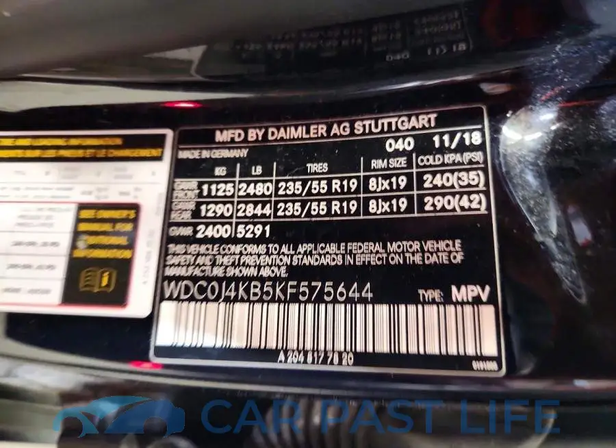 WDC0J4KB5KF575644# 13