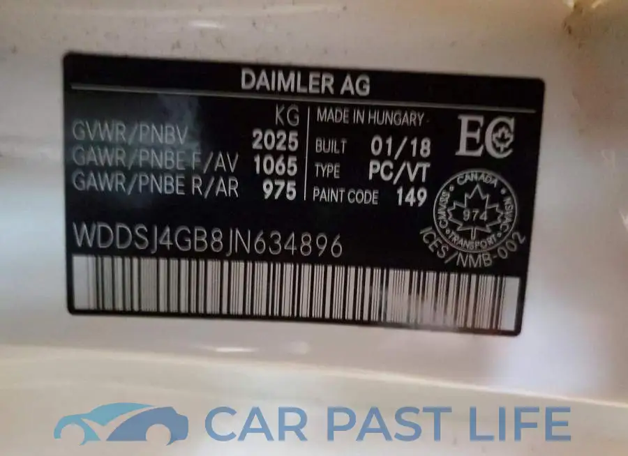 WDDSJ4GB8JN634896# 12