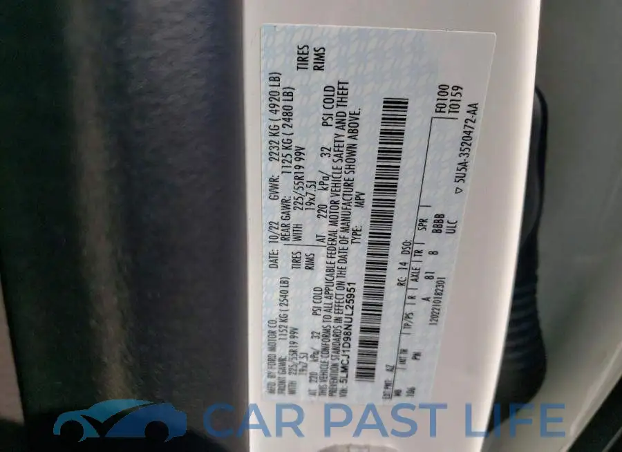5LMCJ1D98NUL25951# 13