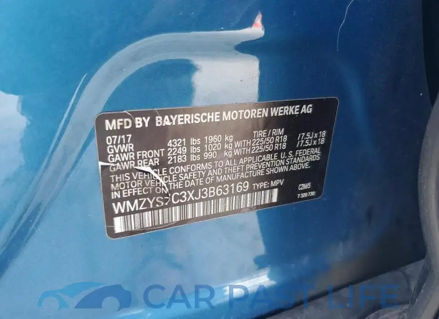 WMZYS7C3XJ3B63169# 12