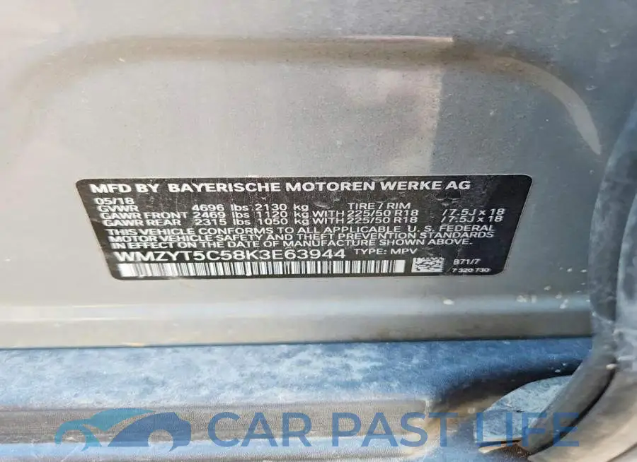 WMZYT5C58K3E63944# 13