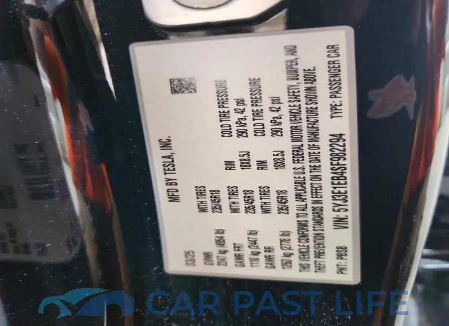5YJ3E1EB4SF982294# 13