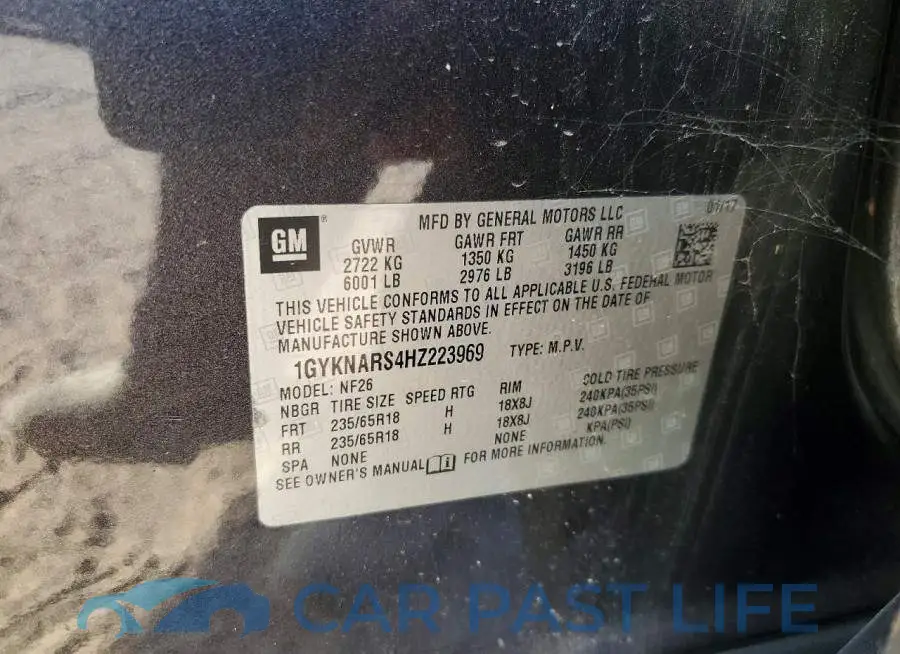 1GYKNARS4HZ223969# 14