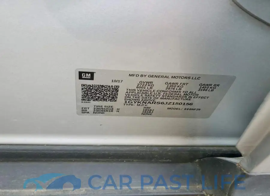 1GYKNARS6JZ150156# 13