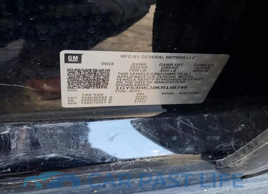 1GYS3HKJ8KR158745# 13