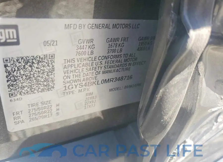 1GYS4BKL0MR348716# 13