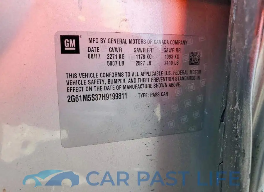 2G61M5S37H9199811# 12