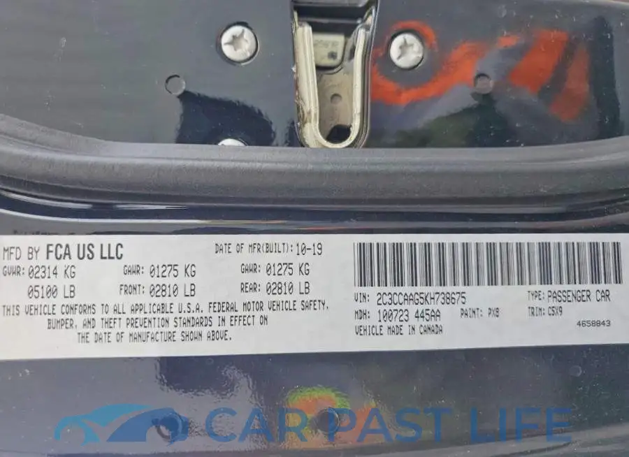 2C3CCAAG5KH738675# 13