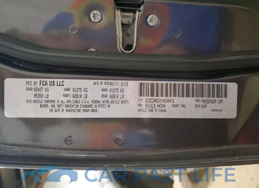 2C3CCAKG7KH634476# 12