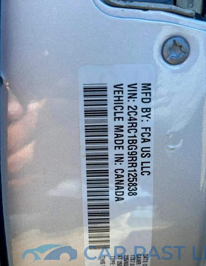 2C4RC1BG9RR125838# 10
