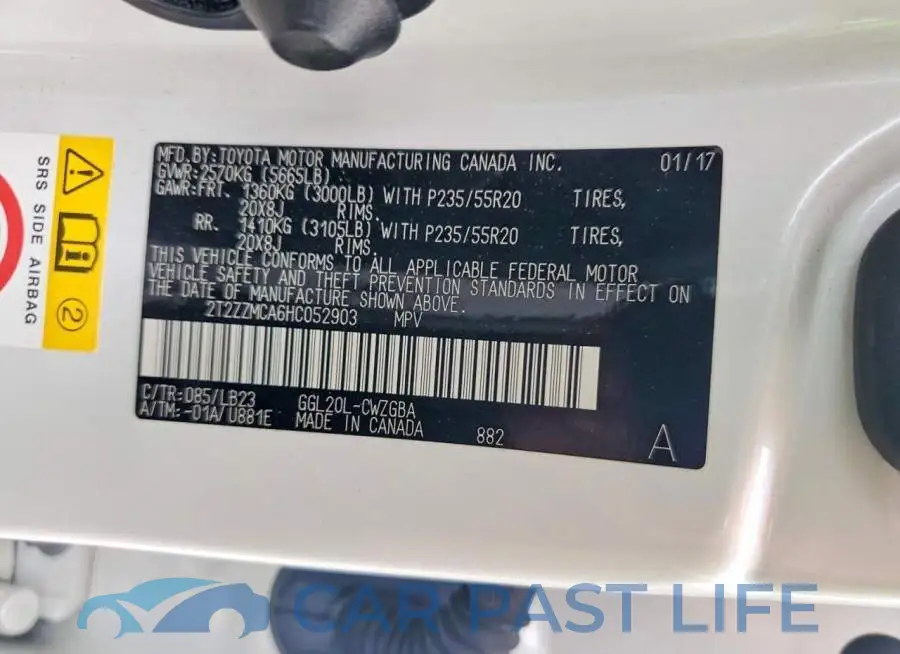 2T2ZZMCA6HC052903# 13